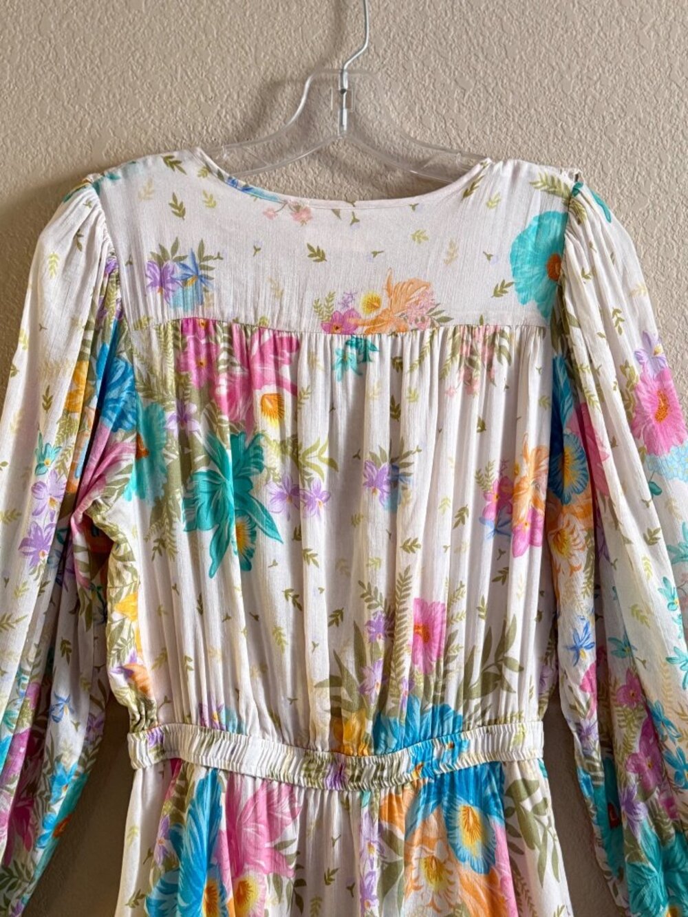 SPELL Women's Lei Lei Frill Lightweight Floral Mini Dress Bohemian - Picture 10 of 15